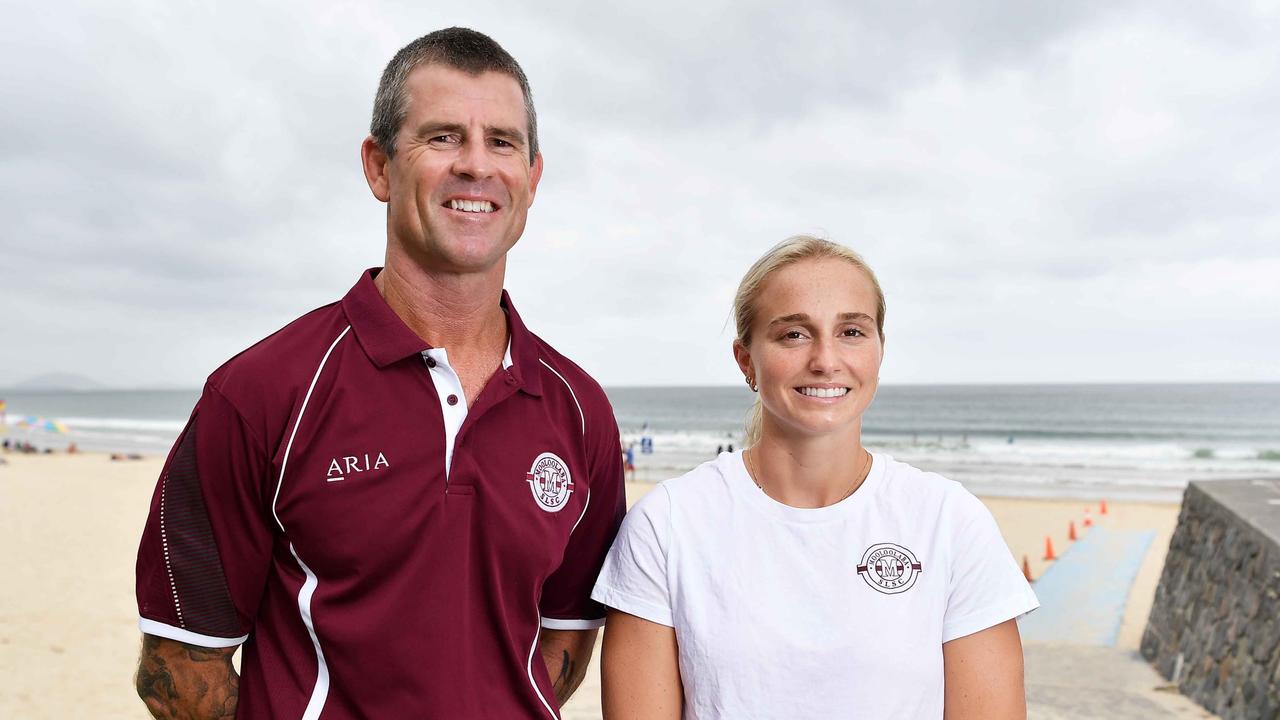 Former ironman Rhys Drury and Sunshine Coast ironwoman Dominique Stitt. Picture: Patrick Woods.