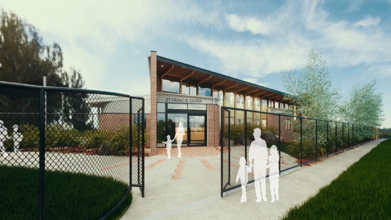 Plans for a new administration building at St Francis Xavier School in Corio have been lodged with the state government.