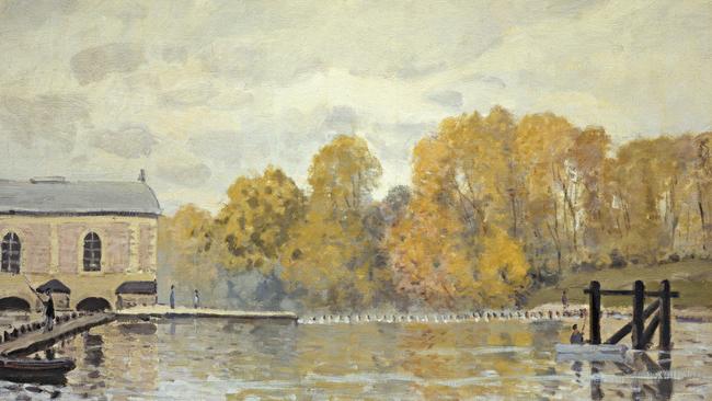 Alfred Sisley British (active in France) 1839–99 Waterworks at Marly c. 1876 oil on canvas.