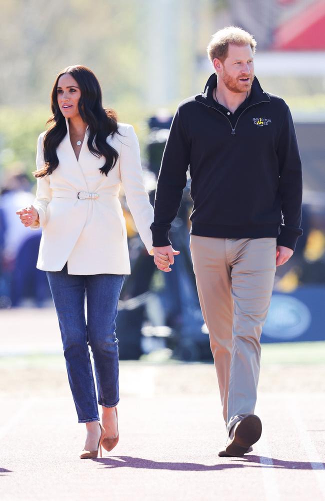 Prince Harry, Duke of Sussex and Meghan, Duchess of Sussex. (Photo by Chris Jackson/Getty Images for the Invictus Games Foundation)