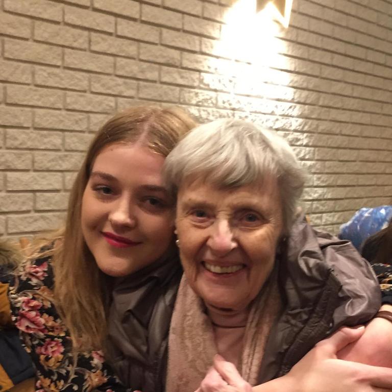 Andrea and her grandmother. Picture: Supplied