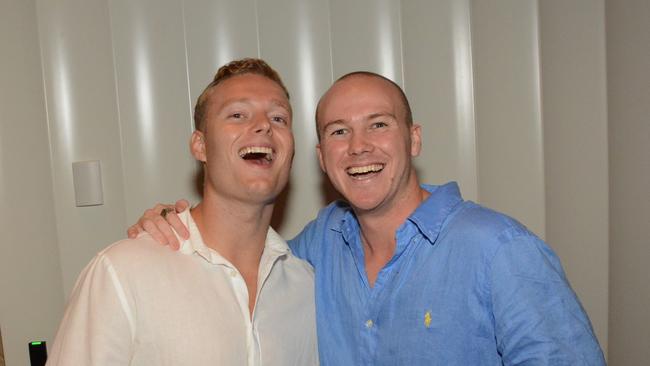 Fraser Eller and Jacob Sintome celebrate NYE at Nineteen at The Star Gold Coast. Pic: (c) Regina King