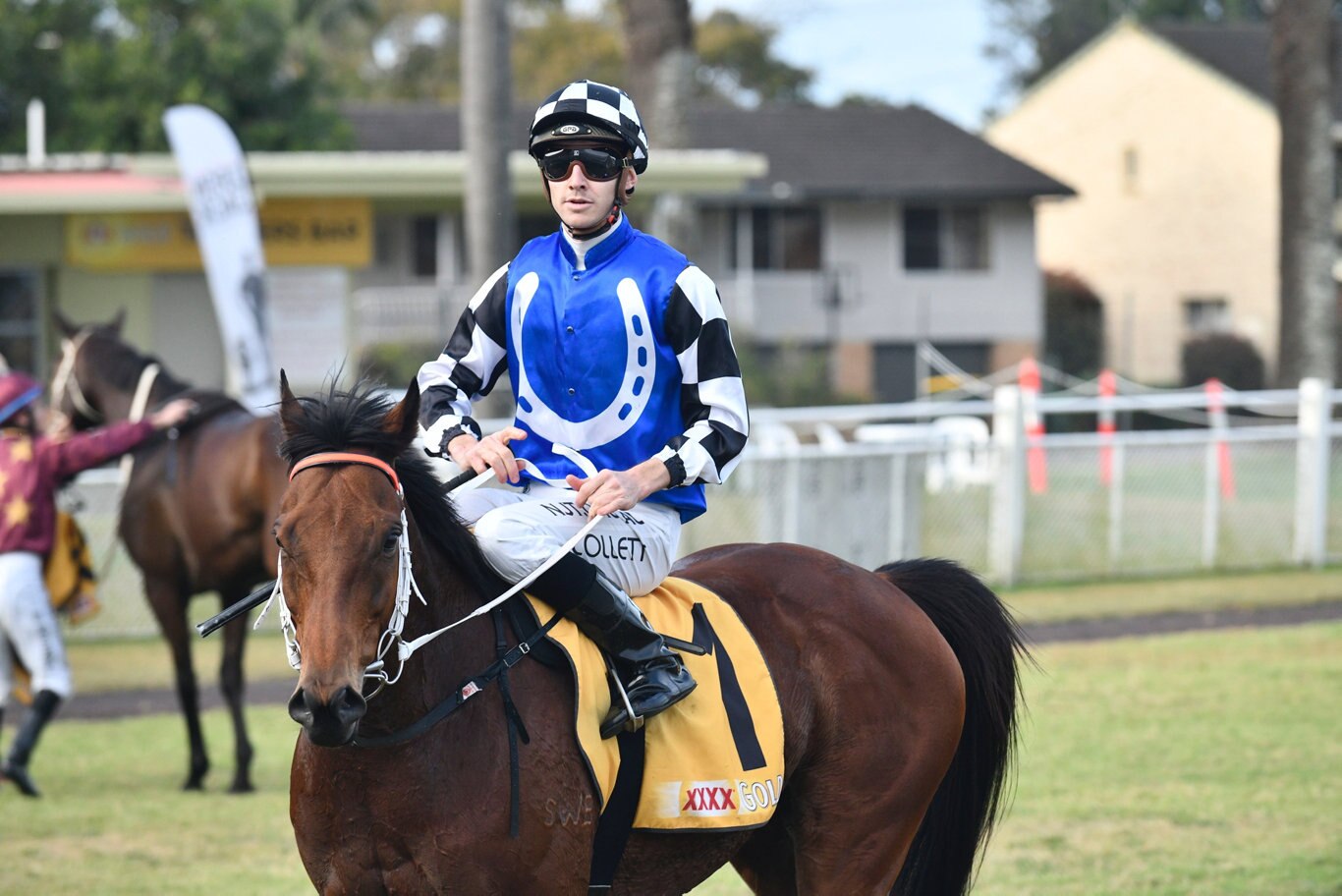 Jason Collett rode Kris Lees trained Sixties Groove to victory the $200,000 Iron Jack Grafton Cup (2350m) at Clarence River Jockey Club on Thursday, 9th July, 2020.