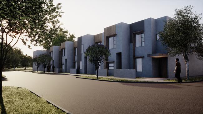 Concept images of new Oaklands Green public housing development.