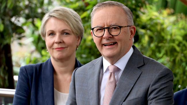 Prime Minister Anthony Albanese with the Minister for the Environment and Water, Tanya Plibersek. Picture: NCA NewsWire / Nicholas Eagar