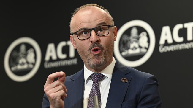 ACT Chief Minister Andrew Barr. Picture: NCA NewsWire / Martin Ollman