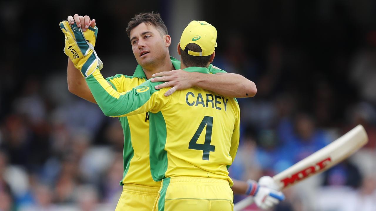 Marcus Stoinis is racing the clock to be fit to return for Australia. Photo: Frank Augstein/AP Photo.