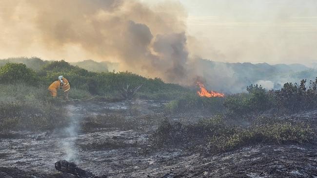 Rural fire brigades in Queensland are made up of volunteer firefighters. Photo: supplied, Coomera Valley Rural Fire Brigade.