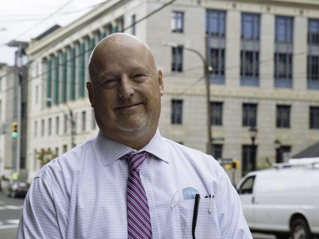 Todd Hinkley, 55, a federal prosecutor, in downtown Scranton, Pennsylvania. Picture: Angus Mordant for News Corp Australia