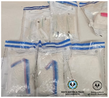 SAPOL found drugs after car search in Tailem Bend. Source: SAPOL