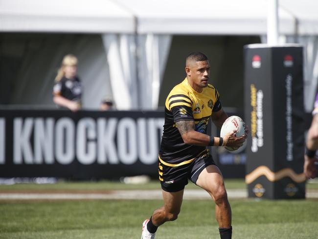 Dane Gagai and the Boomerangs Sports Club are looking to progress in the Koori Knockout. Picture: Warren Gannon Photography