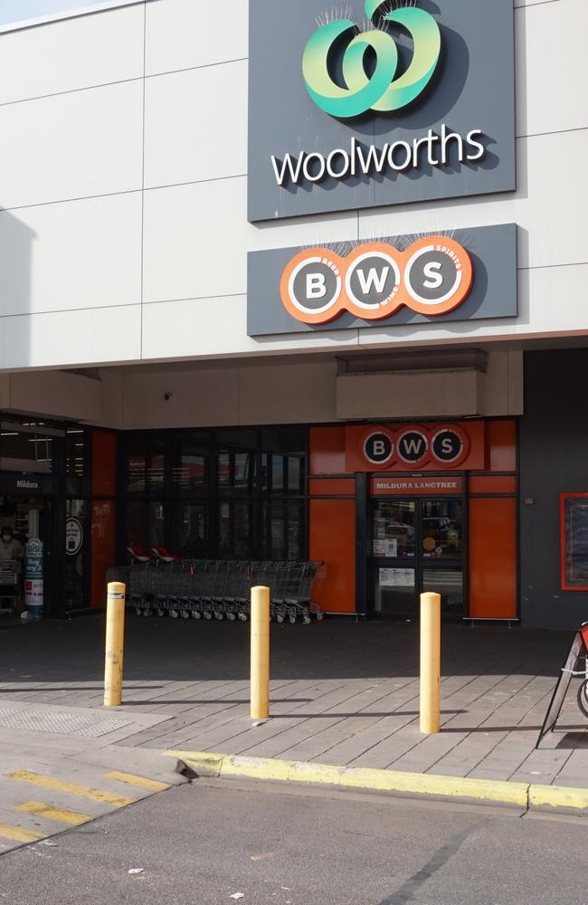 Wilson spat on a worker at Woolworths on Langtree Ave in Mildura. Picture: Michael DiFabrizio