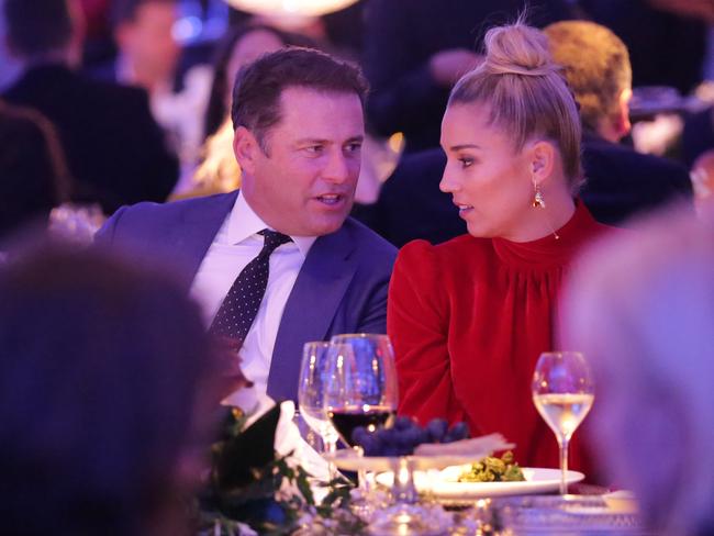 Karl Stefanovic and Jasmine Yarbrough at the David Jones Spring Summer 2017 Collections launch in Sydney. Picture: Christian Gilles