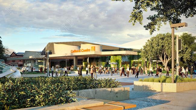 An artist’s impression of the Cultural Centre Metro station in South Brisbane.