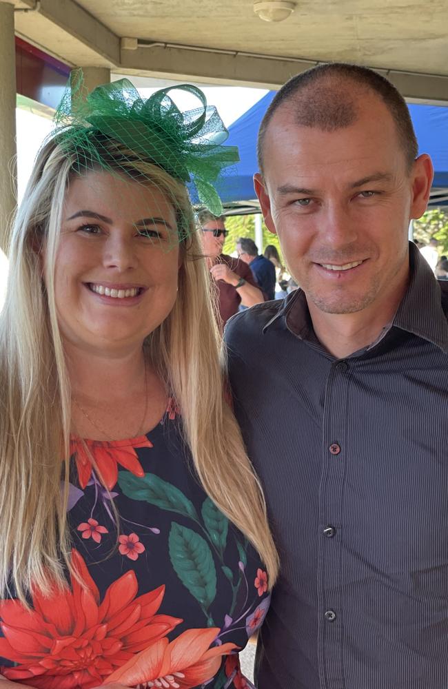 Liza and Daniel Stubbs at the Gympie Races on June 15, 2024.