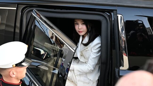 South Korea’s first lady Kim Keon-hee is hailed for her stylish wardrobe choices and youthful looks. Picture: Jim Watson/AFP/Getty Images