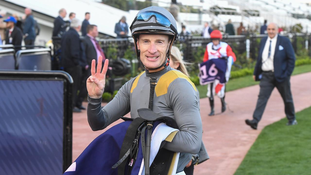 Jockey Mark Zahra is the rider to follow at Geelong on Thursday after his winning treble at Flemington last Saturday. Picture : Racing Photos via Getty Images.