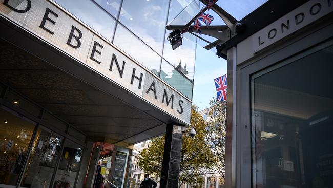 A Debenhams department store branch in London. Picture: Getty Images