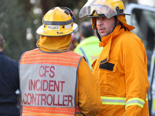 A generic image of CFS crew at a serious car accident on Kangarilla Road near McLaren Flat early this afternoon. Emergency services are in attendance. 15/07/15  Picture: Stephen Laffer