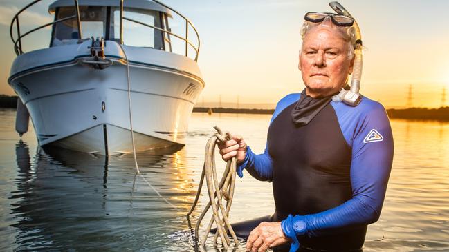 Marine biologist Mike Bossley is “cautiously optimistic” that the algae bloom won’t kill any whales. Picture: Brad Fleet