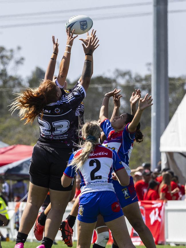 Women's Koori Knockout grand final, Redfern All Blacks vs Newcastle Yowies. Picture: Andrea Francolini