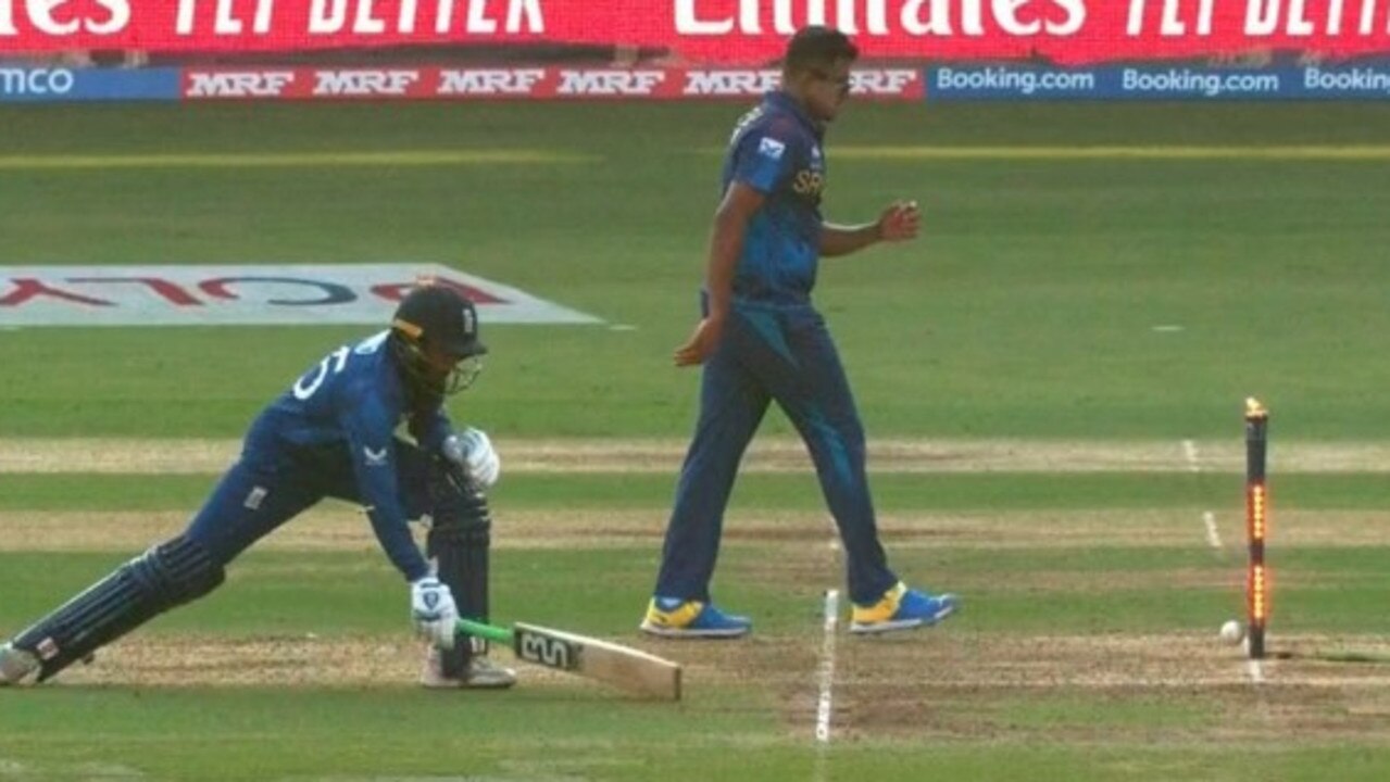 What was Adil Rashid thinking about? Photo: Fox Sports