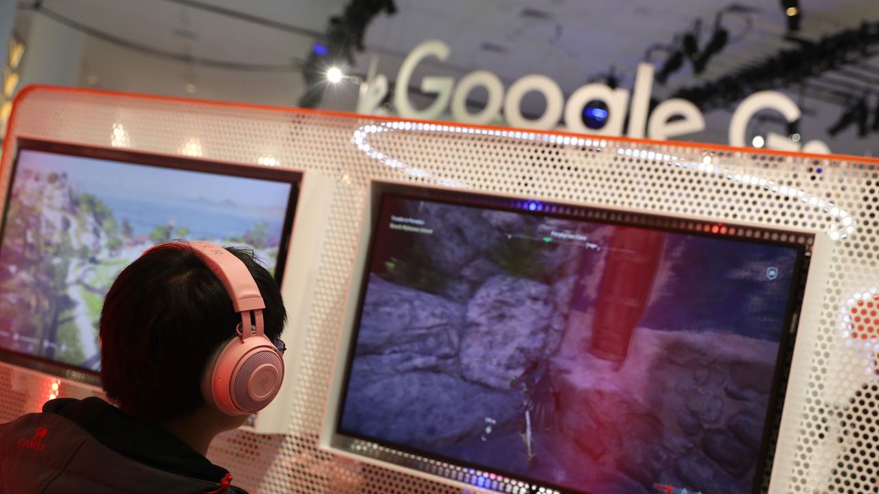 Google showcased its game streaming tech first in 2019, at a Game Developer’s Conference. Picture: AFP