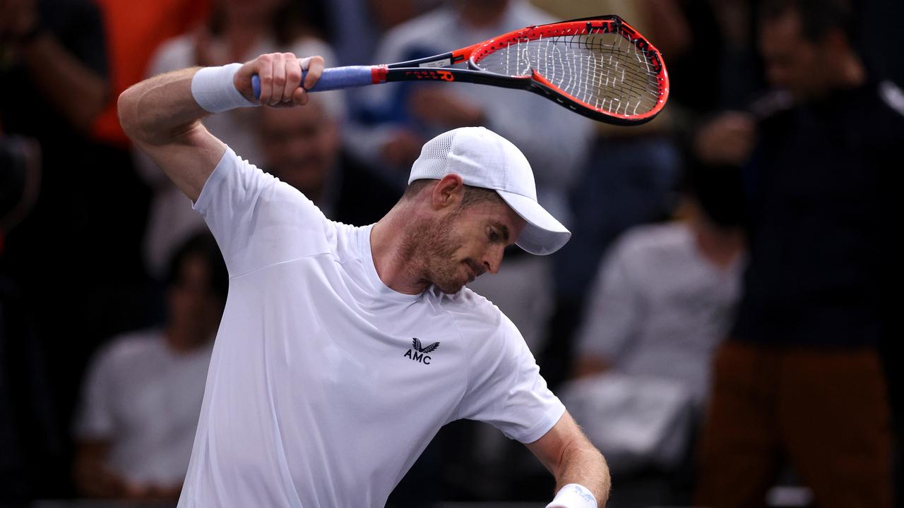 Andy Murray wasn’t happy after the defeat. (Photo by Dean Mouhtaropoulos/Getty Images)