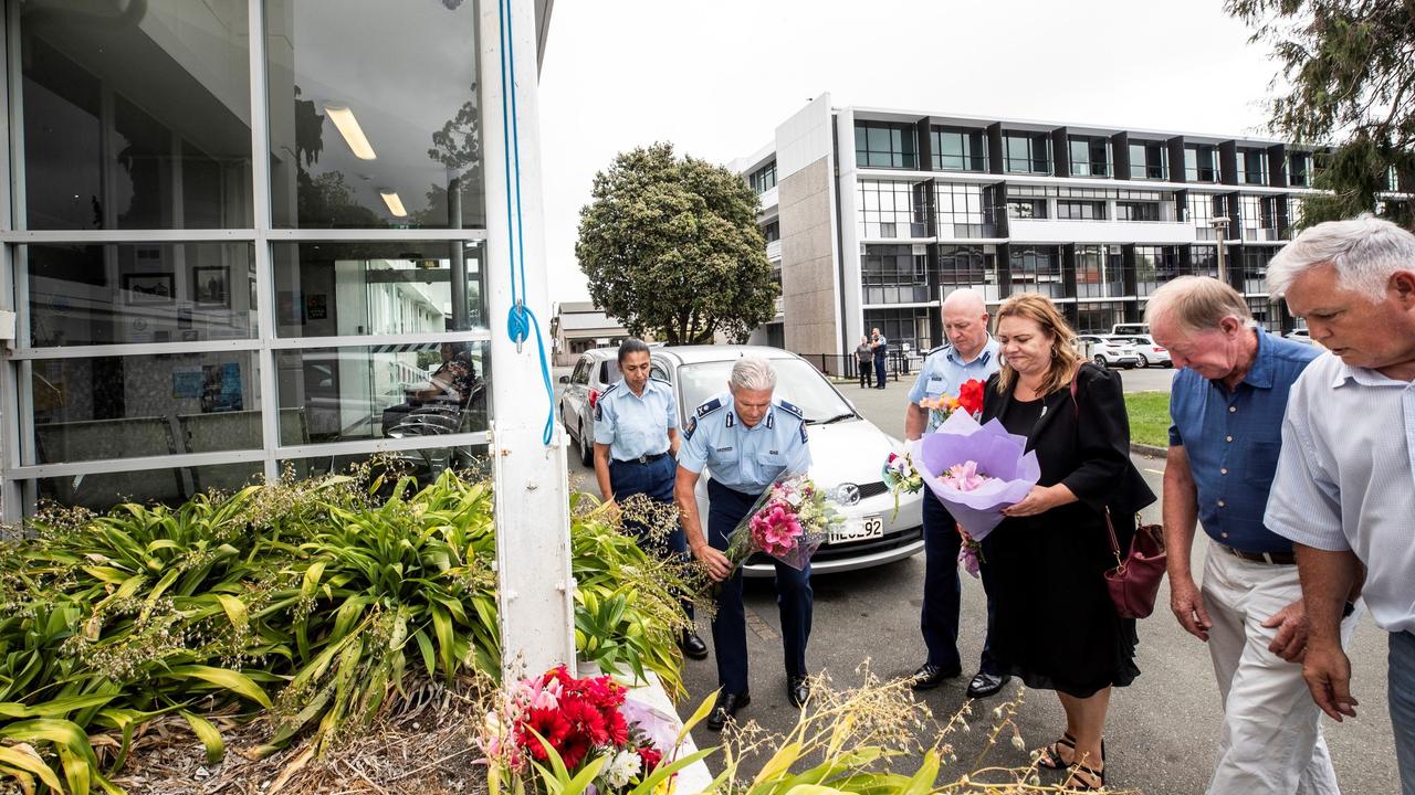 Flowers were laid in Nelson on Thursday. Picture: NZ Police.