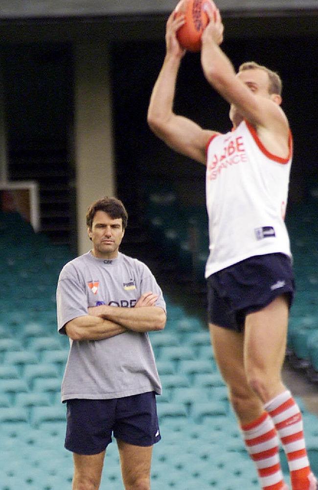 Nicks says Paul Roos taught him the importance of building relationships at a footy club and empowering players to take responsibility for their careers. Picture: Scott Hornby.