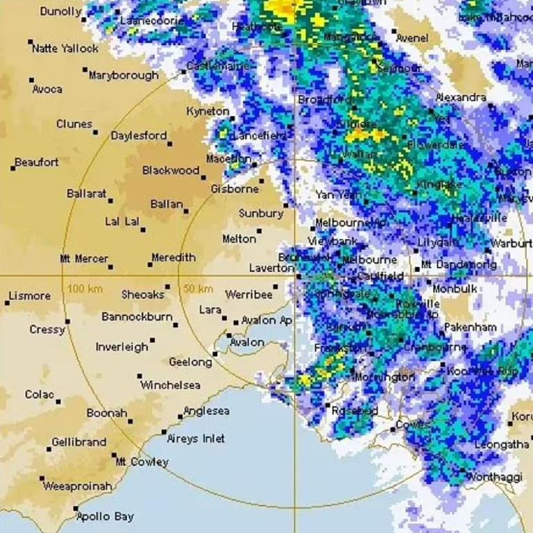 It's going to be wet in Melbourne and Victoria. Picture: BOM