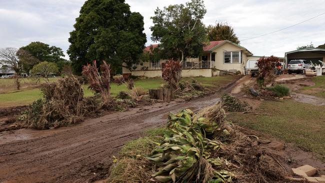Flood damage in Glenthorne, near Taree. Picture: NewsWire / Scott Calvin