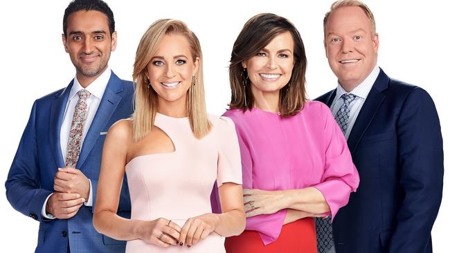 Lisa Wilkinson has reportedly been considered to replace Carrie Bickmore on The Project. Also pictured Waleed Aly and Pete Helliar. Supplied: Ten