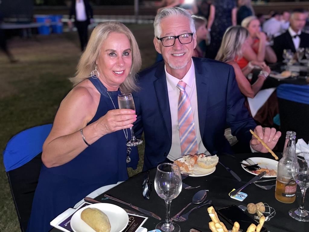 Marina Bratina and Gary Currall at the Darwin Cup Gala Ball. Picture: Bethany Griffiths