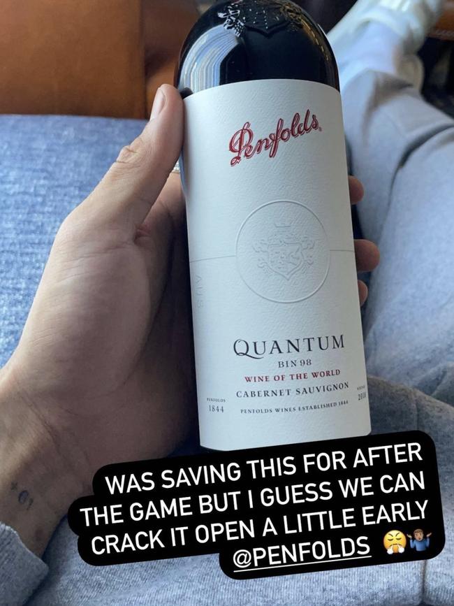 Ben Simmons cracked open a bottle of wine.