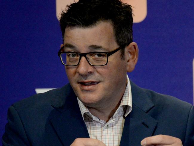 MELBOURNE, AUSTRALIA - NewsWire Photos SEPTEMBER 27, 2021: Victorian Premier Daniel Andrews speaks at the daily Covid press update at the Treasury Theatre in Melbourne. Picture: NCA NewsWire / Andrew Henshaw