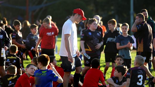 Sydney Roosters NRL star Luke Keary returned to his former club Hills Bulls to run a special coaching clinic earlier this year.