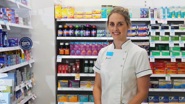 Amy Ford, pharmacist and owner of Hope Island Amcal, among may other roles. Picture Glenn Hampson