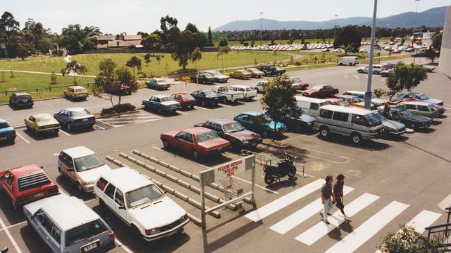 The rear carpark.