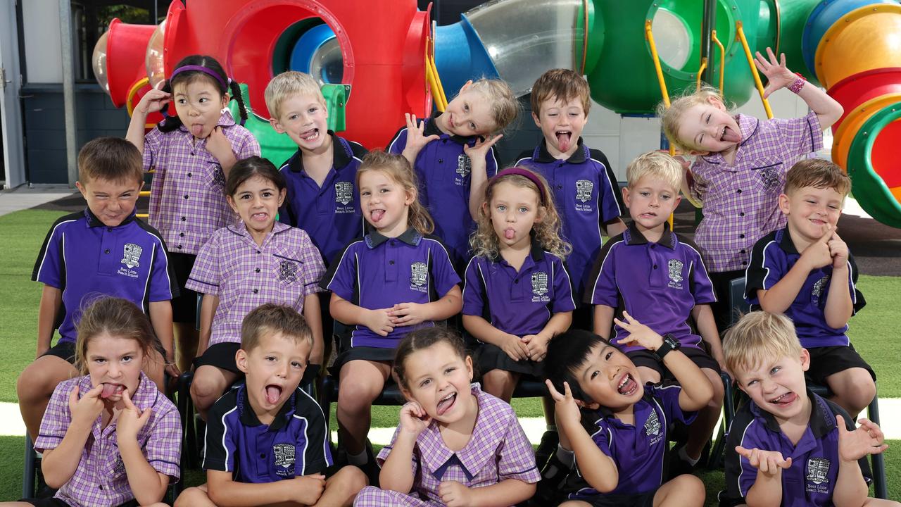 My First Year: Broadbeach State School Prep H. Front row: Rose, Hugo, Blake, Isaac, Archie. Middle row: Bentley, Alana, Ava, Frankie, Eddy, Valentino. Back row: Rita, Boston, Lily, Oscar, Shiloh. Picture Glenn Hampson