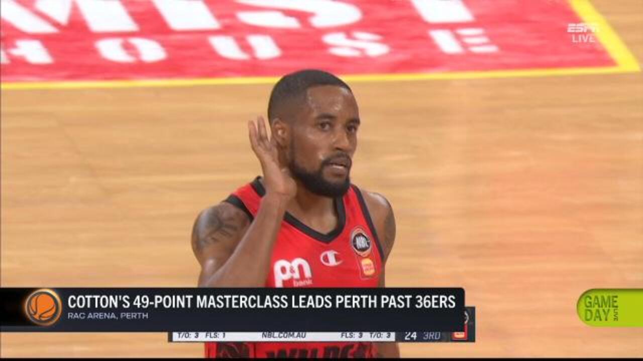 Cotton's 49-point explosion sinks 36ers