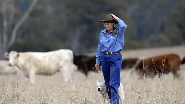 Mary Valley resident Glenda Pickersgill on her property at Kandanga which borders the Mary River.