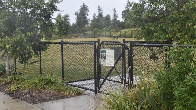 The off-leash dog park in Pebbles Park in the Ecco Ripley estate.