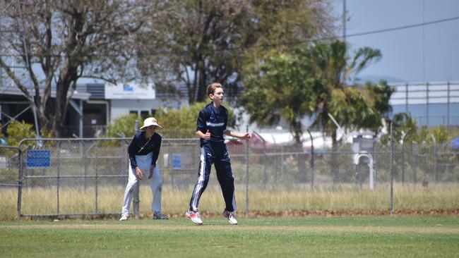 Cameron Tomerini for Brothers U13s cricket, October 25, 2021. Picture: Matthew Forrest