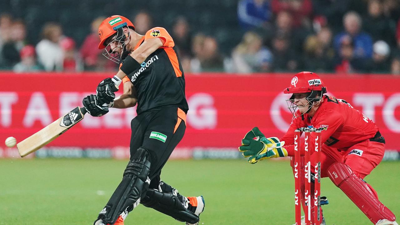 Liam Livingstone’s half-century helped power the Scorchers to a six-wicket win over the winless Renegades.