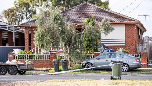 A property taped off on Barry Rd. Picture: Jake Nowakowski