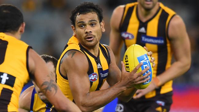 Just seven games in 2017 for Cyril Rioli — not nearly enough for the oft-injured livewire. Picture: AAP