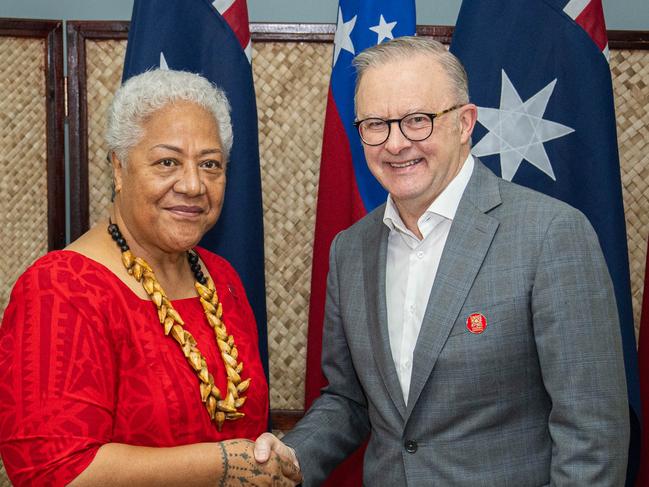 Australian Prime Minister Anthony Albanese, with Samoa PM Fiamē Naomi Mataʻafa. Picture: Supplied