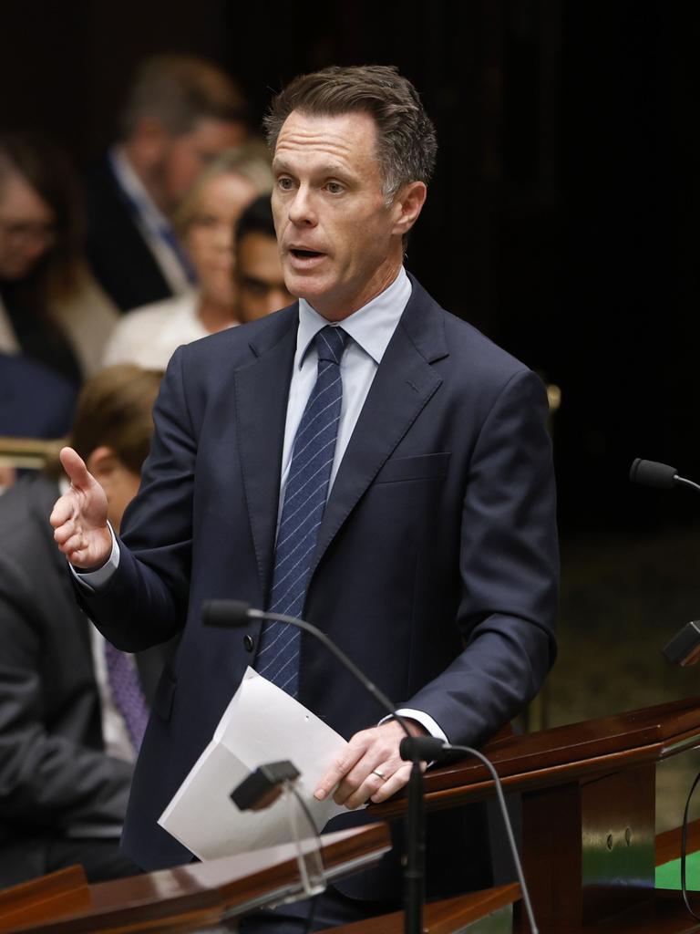 Premier Chris Minns warned that layers of bureaucracy could be slashed it got in the way of housing targets after the plan was scuppered. Picture: NewsWire / Damian Shaw