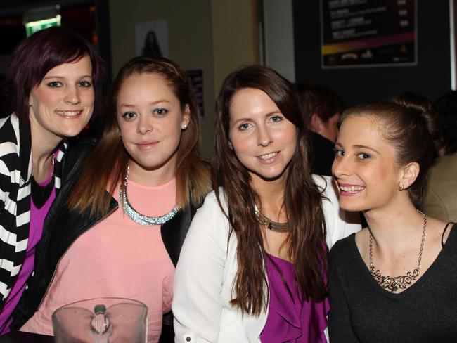 Nitelife- Out and About: Rebecca Haddon, Chelsea Luck, Jessie Revoy and Shannon Thrift at the Cube Hotel. Photo Allan Scurr / The Chronicle